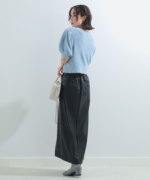 RayBEAMS/フェザーラメパフスリーブカーディガン