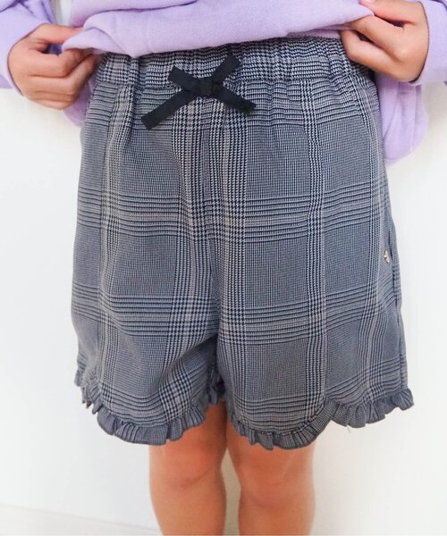 apres les cours（アプレレクール）の「裾フリルショートパンツ（その他パンツ・キッズ・その他3/エンジ/チェック/ブラウン・100/110/130/140/120/80/90）」の22枚目の写真
