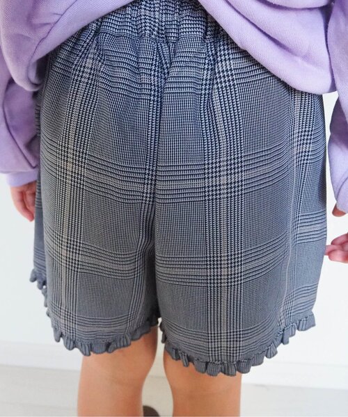 apres les cours（アプレレクール）の「裾フリルショートパンツ（その他パンツ・キッズ・その他3/エンジ/チェック/ブラウン・100/110/130/140/120/80/90）」の21枚目の写真