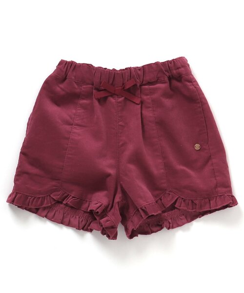 apres les cours（アプレレクール）の「裾フリルショートパンツ（その他パンツ・キッズ・その他3/エンジ/チェック/ブラウン・100/110/130/140/120/80/90）」の19枚目の写真