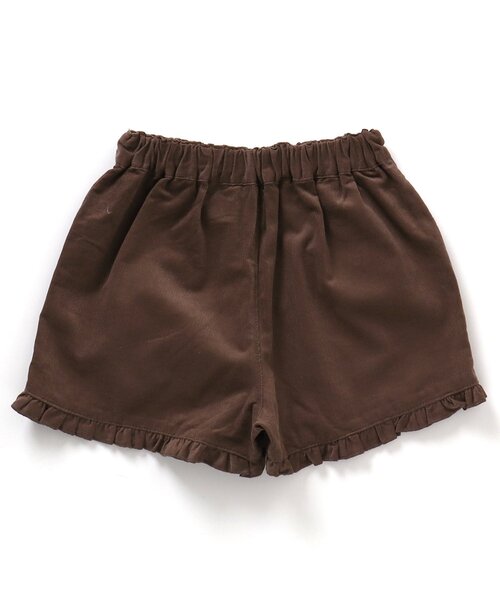 apres les cours（アプレレクール）の「裾フリルショートパンツ（その他パンツ・キッズ・その他3/エンジ/チェック/ブラウン・100/110/130/140/120/80/90）」の6枚目の写真