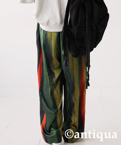 antiqua(アンティカ)の「レトロ柄テーパードパンツ(その他パンツ・レディース・ブルー/イエロー・FREE)」の13枚目の写真