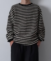 2-7B293031 ルーズシルエット ボーダー 長袖セーター【CALIFORNIA OUTFITTERS -カリフォルニアアウトフィッターズ- 】