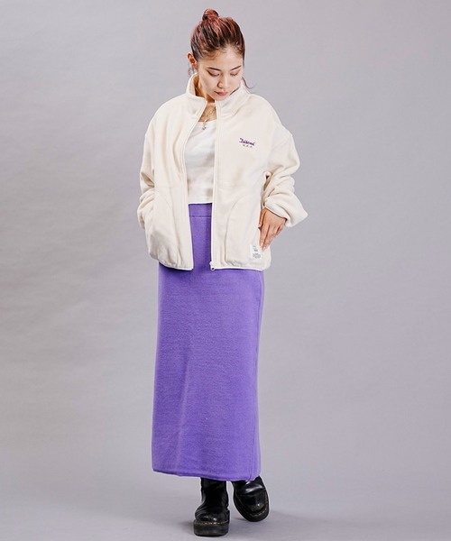 DISCUS ATHLETIC（ディスカス　アスレチック）の「DISCUS ATHLETIC/ディスカスアスレチック フリースジャケット フルジップ ハイネックジャケット 3487-8970（その他アウター・レディース・アイボリー/ブラック/グレー・M/L）」の8枚目の写真