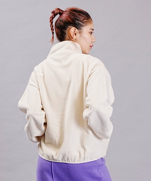 DISCUS ATHLETIC（ディスカス　アスレチック）の「DISCUS ATHLETIC/ディスカスアスレチック フリースジャケット フルジップ ハイネックジャケット 3487-8970（その他アウター・レディース・アイボリー/ブラック/グレー・M/L）」の6枚目の写真