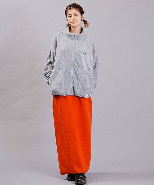 DISCUS ATHLETIC（ディスカス　アスレチック）の「DISCUS ATHLETIC/ディスカスアスレチック フリースジャケット フルジップ ハイネックジャケット 3487-8970（その他アウター・レディース・アイボリー/ブラック/グレー・M/L）」の21枚目の写真