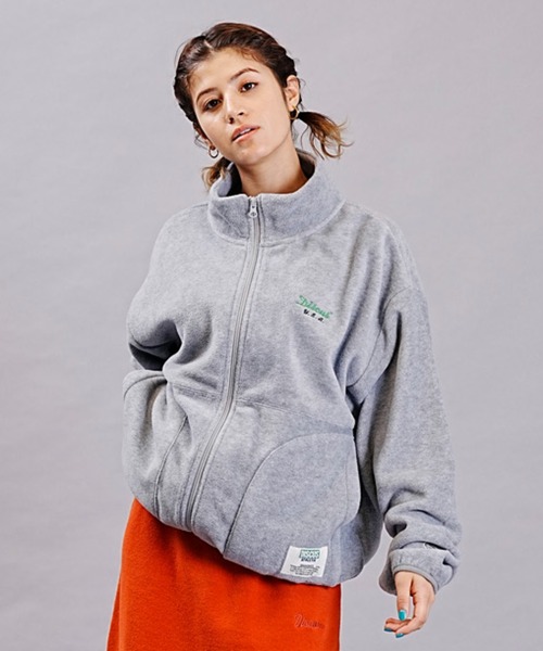 DISCUS ATHLETIC（ディスカス　アスレチック）の「DISCUS ATHLETIC/ディスカスアスレチック フリースジャケット フルジップ ハイネックジャケット 3487-8970（その他アウター・レディース・アイボリー/ブラック/グレー・M/L）」の19枚目の写真