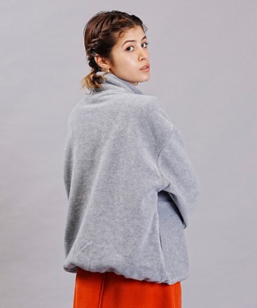 DISCUS ATHLETIC（ディスカス　アスレチック）の「DISCUS ATHLETIC/ディスカスアスレチック フリースジャケット フルジップ ハイネックジャケット 3487-8970（その他アウター・レディース・アイボリー/ブラック/グレー・M/L）」の20枚目の写真