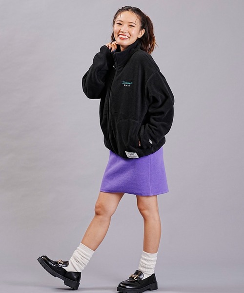 DISCUS ATHLETIC（ディスカス　アスレチック）の「DISCUS ATHLETIC/ディスカスアスレチック フリースジャケット フルジップ ハイネックジャケット 3487-8970（その他アウター・レディース・アイボリー/ブラック/グレー・M/L）」の15枚目の写真