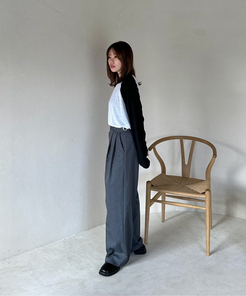 feepur（フェピュール）の「ラグランシアーロンTee（Tシャツ/カットソー・レディース・オフホワイト/グレー・MEDIUM）」の18枚目の写真