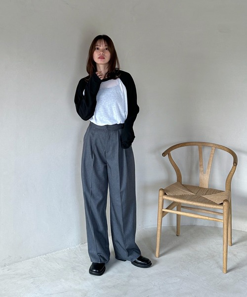 ラグランシアーロンTee（Tシャツ/カットソー）｜feepur
