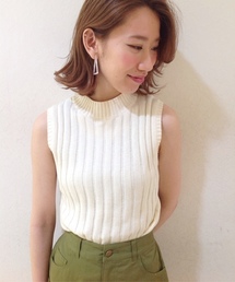 Chico | ハイネックRIBノースリニット(ニット/セーター)