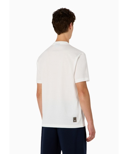 EMPORIO ARMANI(エンポリオアルマーニ)の「【エンポリオ アルマーニ】トラベルエッセンシャル Tシャツ リヨセル混紡ジャージー製(Tシャツ/カットソー・メンズ・ダークカーキ/ネイビー/ホワイト系その他・MEDIUM/X-LARGE/LARGE/SMALL/X-SMALL)」の6枚目の写真