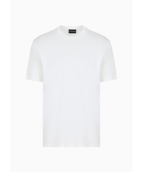 EMPORIO ARMANI(エンポリオアルマーニ)の「【エンポリオ アルマーニ】トラベルエッセンシャル Tシャツ リヨセル混紡ジャージー製(Tシャツ/カットソー・メンズ・ダークカーキ/ネイビー/ホワイト系その他・MEDIUM/X-LARGE/LARGE/SMALL/X-SMALL)」の13枚目の写真