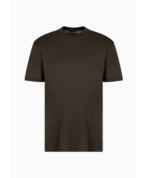 EMPORIO ARMANI(エンポリオアルマーニ)の「【エンポリオ アルマーニ】トラベルエッセンシャル Tシャツ リヨセル混紡ジャージー製(Tシャツ/カットソー・メンズ・ダークカーキ/ネイビー/ホワイト系その他・MEDIUM/X-LARGE/LARGE/SMALL/X-SMALL)」の14枚目の写真