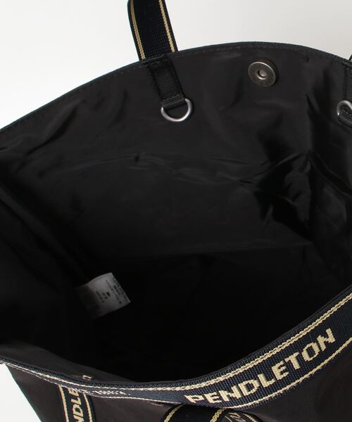 PENDLETON(ペンドルトン)の「【PENDLETON】LOGOTAPE MINITOTE(トートバッグ・レディース・カーキ/ブラック/ベージュ・FREE)」の9枚目の写真