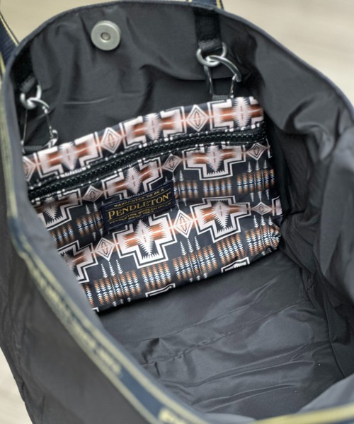 PENDLETON(ペンドルトン)の「【PENDLETON】LOGOTAPE MINITOTE(トートバッグ・レディース・カーキ/ブラック/ベージュ・FREE)」の13枚目の写真