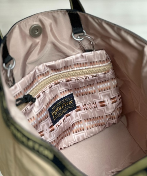 PENDLETON(ペンドルトン)の「【PENDLETON】LOGOTAPE MINITOTE(トートバッグ・レディース・カーキ/ブラック/ベージュ・FREE)」の14枚目の写真