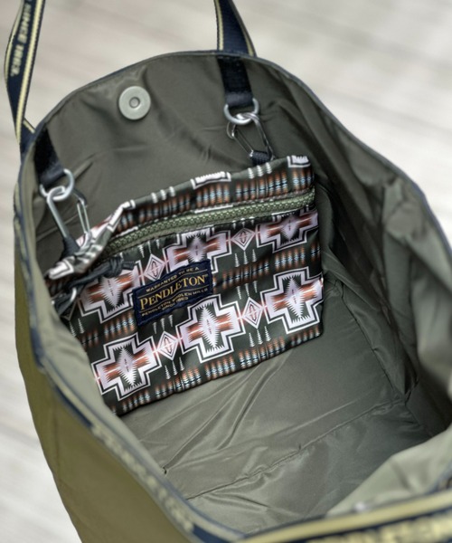 PENDLETON(ペンドルトン)の「【PENDLETON】LOGOTAPE MINITOTE(トートバッグ・レディース・カーキ/ブラック/ベージュ・FREE)」の15枚目の写真