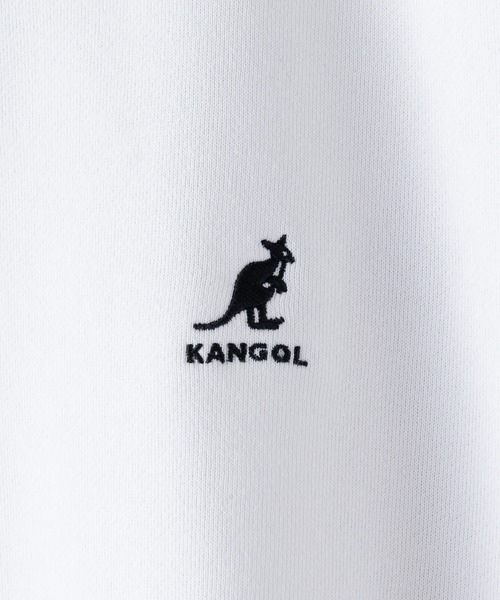 KANGOL(カンゴール)の「【KANGOL/カンゴール】フェイクレイヤード バックプリント ワンポイント刺繍 ビッグシルエット 裏起毛 クルースウェット トレーナー(スウェット・メンズ・ホワイト/ブルー/ブラック・X-LARGE/LARGE/MEDIUM)」の11枚目の写真