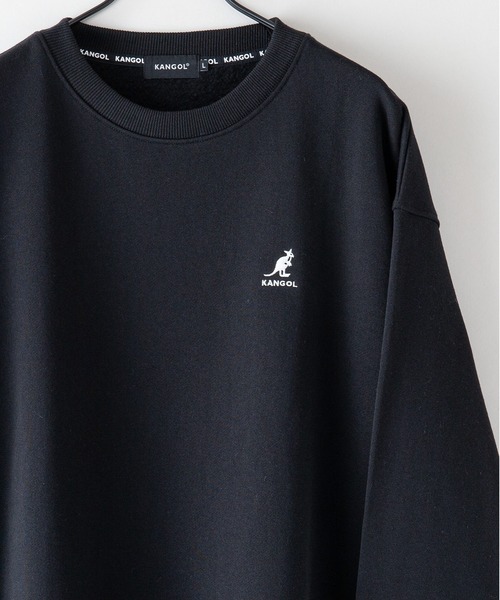 KANGOL(カンゴール)の「【KANGOL/カンゴール】フェイクレイヤード バックプリント ワンポイント刺繍 ビッグシルエット 裏起毛 クルースウェット トレーナー(スウェット・メンズ・ホワイト/ブルー/ブラック・X-LARGE/LARGE/MEDIUM)」の7枚目の写真