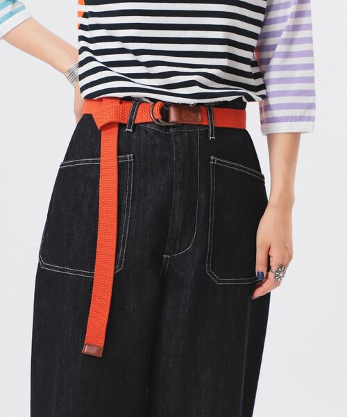 BEAMS BOY（ビームスボーイ）の「GEVAERT BANDWEVERIJ / 30mm ソリッド ベルト 23FW（ベルト・レディース・ブラック/ブラウン/グリーン/オレンジ/オリーブ/レッド/ミント/ブラック系その他4/ピンク/サックスブルー・ONE SIZE）」の10枚目の写真