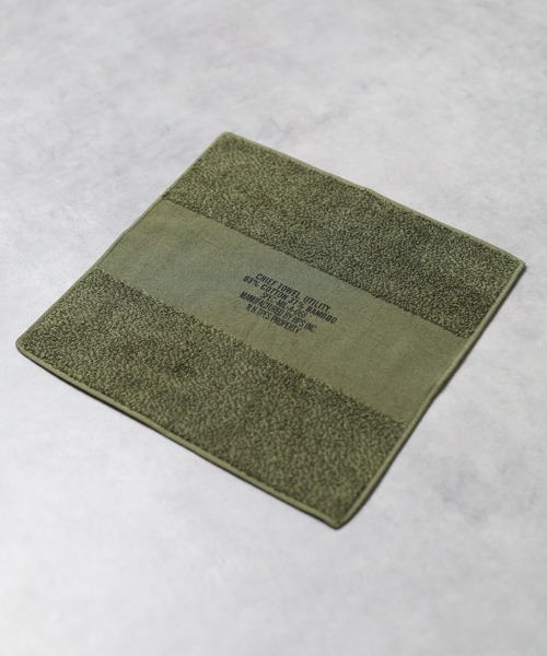 N.HOOLYWOOD（N.ハリウッド）の「【N.HOOLYWOOD x HIPPOPOTAMUS】オーガニックコットン＆バンブー  ハンカチーフタオル（ハンカチ/ハンドタオル・レディース・ダークカーキ/カーキ/ベージュ・FREE）」の3枚目の写真