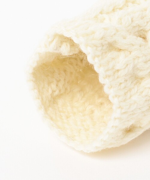 BEAMS BOY（ビームスボーイ）の「HIGHLAND 2000 / ケーブル アーム ウォーマー（アームカバー・レディース・レッド/グレー系その他/オフホワイト・ONE SIZE）」の6枚目の写真