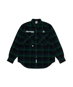AAPE NOW CHECK LONG SLEEVE SHIRT