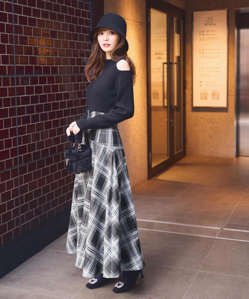 PROPORTION BODY DRESSING(プロポーションボディドレッシング)の「肩開きハイネックニット / 1213270023(ニット/セーター・レディース・ブルー/グレー/ブラック・FREE)」の4枚目の写真