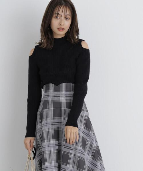 PROPORTION BODY DRESSING(プロポーションボディドレッシング)の「肩開きハイネックニット / 1213270023(ニット/セーター・レディース・ブルー/グレー/ブラック・FREE)」の5枚目の写真