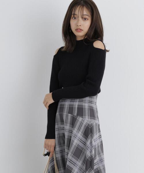 PROPORTION BODY DRESSING(プロポーションボディドレッシング)の「肩開きハイネックニット / 1213270023(ニット/セーター・レディース・ブルー/グレー/ブラック・FREE)」の7枚目の写真