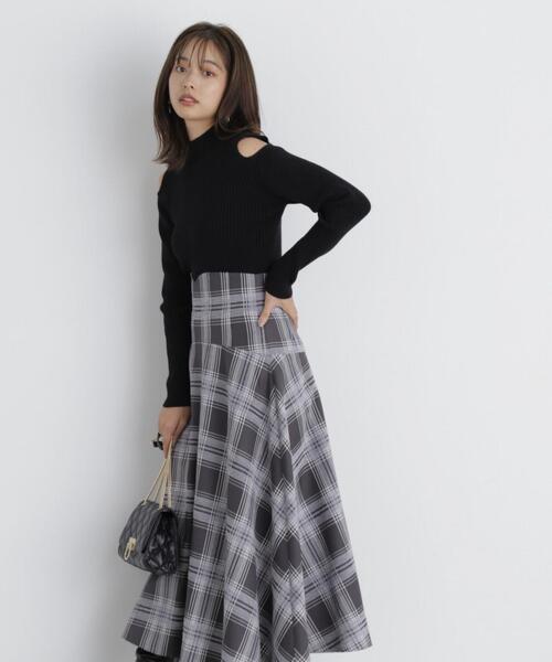 PROPORTION BODY DRESSING(プロポーションボディドレッシング)の「肩開きハイネックニット / 1213270023(ニット/セーター・レディース・ブルー/グレー/ブラック・FREE)」の17枚目の写真