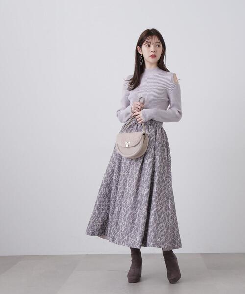 PROPORTION BODY DRESSING(プロポーションボディドレッシング)の「肩開きハイネックニット / 1213270023(ニット/セーター・レディース・ブルー/グレー/ブラック・FREE)」の12枚目の写真