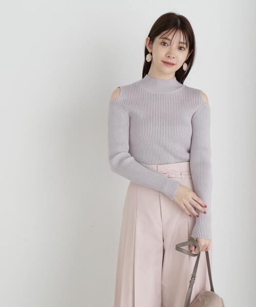 PROPORTION BODY DRESSING(プロポーションボディドレッシング)の「肩開きハイネックニット / 1213270023(ニット/セーター・レディース・ブルー/グレー/ブラック・FREE)」の14枚目の写真