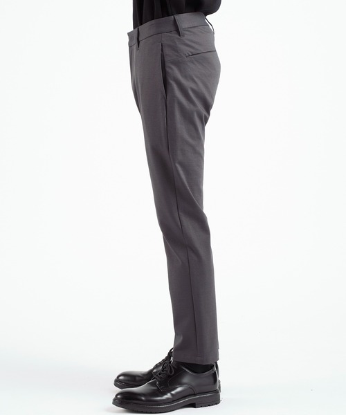 ATTACHMENT 別注 SLIM SLACKS スリムスラックス グレー ATTACHMENT（アタッチメント）の「STUDIOUS別注 SLIM SLACKS