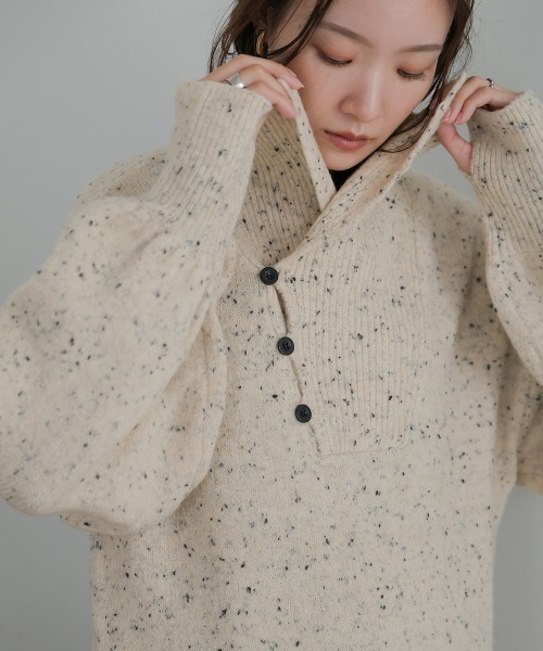 Bab（バブ）の「【低身長向けサイズあり】ネップストレートラインニットワンピース（ワンピース・レディース・ベージュ/オフホワイト/ブラック・S/M）」の22枚目の写真