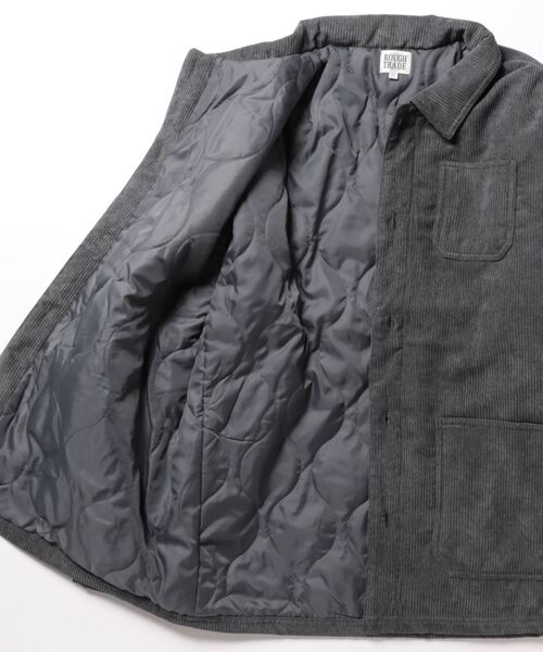 ROUGH TRADE(ラフトレード)の「コーデュロイ裏キルトカバーオール(M1)(カバーオール・メンズ・ナチュラル/ライトグリーン/ブラウン/グレー・MEDIUM/LARGE/X-LARGE)」の6枚目の写真