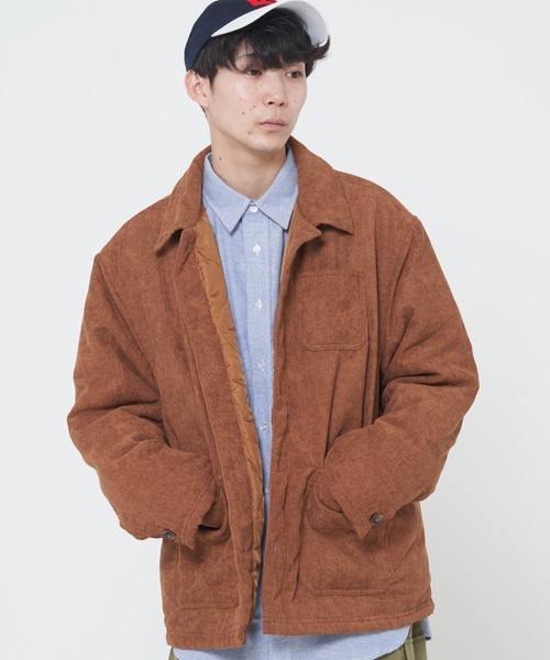 ROUGH TRADE(ラフトレード)の「コーデュロイ裏キルトカバーオール(M1)(カバーオール・メンズ・ナチュラル/ライトグリーン/ブラウン/グレー・MEDIUM/LARGE/X-LARGE)」の3枚目の写真