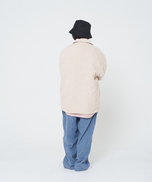 ROUGH TRADE(ラフトレード)の「コーデュロイ裏キルトカバーオール(M1)(カバーオール・メンズ・ナチュラル/ライトグリーン/ブラウン/グレー・MEDIUM/LARGE/X-LARGE)」の21枚目の写真