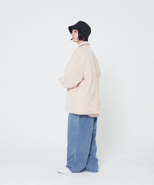 ROUGH TRADE(ラフトレード)の「コーデュロイ裏キルトカバーオール(M1)(カバーオール・メンズ・ナチュラル/ライトグリーン/ブラウン/グレー・MEDIUM/LARGE/X-LARGE)」の22枚目の写真