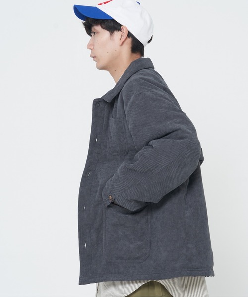 ROUGH TRADE(ラフトレード)の「コーデュロイ裏キルトカバーオール(M1)(カバーオール・メンズ・ナチュラル/ライトグリーン/ブラウン/グレー・MEDIUM/LARGE/X-LARGE)」の7枚目の写真