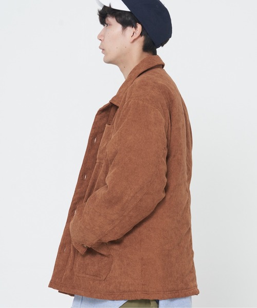 ROUGH TRADE(ラフトレード)の「コーデュロイ裏キルトカバーオール(M1)(カバーオール・メンズ・ナチュラル/ライトグリーン/ブラウン/グレー・MEDIUM/LARGE/X-LARGE)」の13枚目の写真