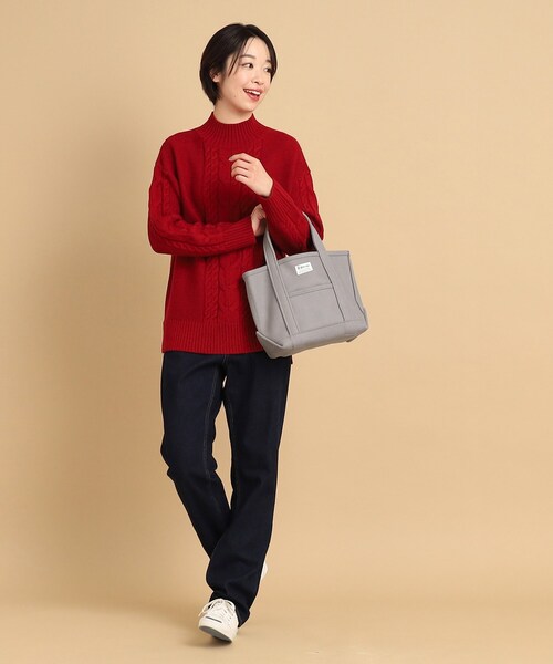 ORCIVAL（オーシバル）の「◆ORCIVAL（オーシバル） HEAVY MELTON（トートバッグ・レディース・グレー系その他/ベージュ/ブルー系その他・00）」の12枚目の写真