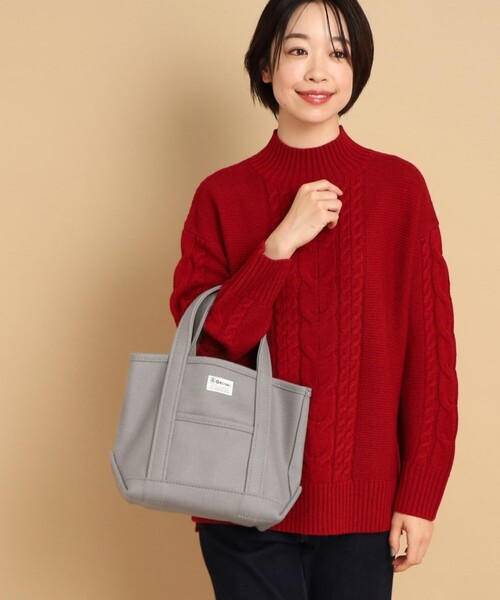 ORCIVAL（オーシバル）の「◆ORCIVAL（オーシバル） HEAVY MELTON（トートバッグ・レディース・グレー系その他/ベージュ/ブルー系その他・00）」の8枚目の写真