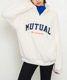 ハイネックハーフジップボアトレーナー【親子お揃い】