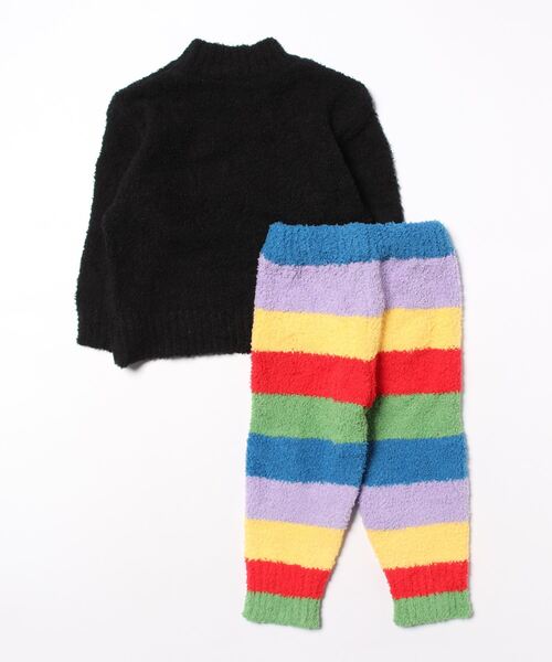 aimoha（アイモハ）の「【aimoha-KIDS-】子供服　モチモチパジャマセット (AW)（セットアップ・キッズ・ホワイト/ブラック・120/130/100/110/90/140）」の3枚目の写真