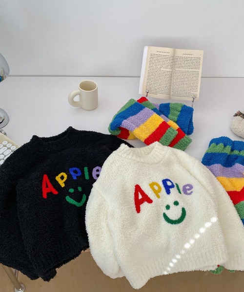 aimoha（アイモハ）の「【aimoha-KIDS-】子供服　モチモチパジャマセット (AW)（セットアップ・キッズ・ホワイト/ブラック・120/130/100/110/90/140）」の10枚目の写真