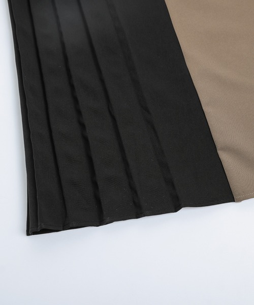 La-gemme(ラジェム)の「プリーツ切換えワンピース(ワンピース・レディース・ブラック系/ブラウン系/ベージュ系その他/ブルー系その他・フリー)」の9枚目の写真