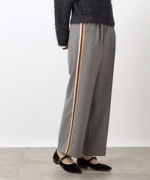 OPAQUE.CLIP | サイドライン落ち感ワイドパンツ/ウールライク【洗濯機洗い可】(その他パンツ)